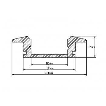 Алюминиевый профиль LED Strip Alu Profile-1